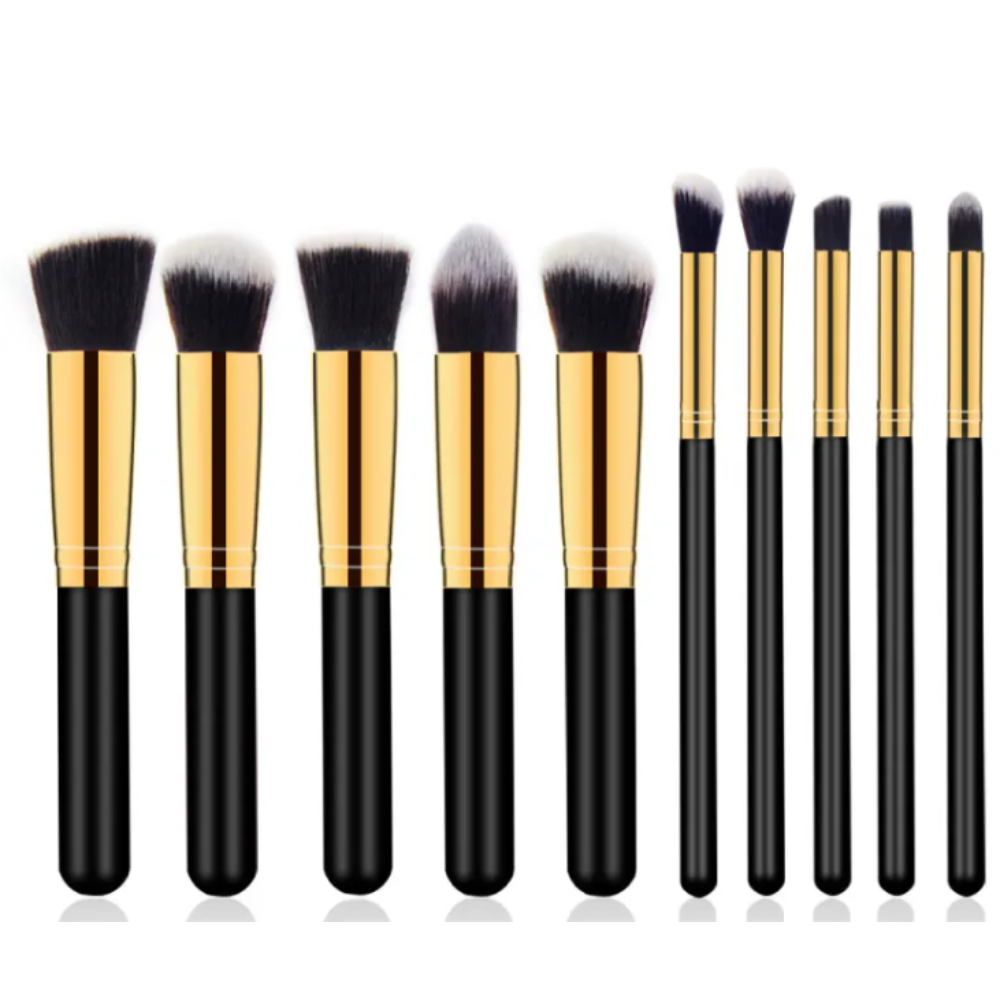 SÉVAIRE 10-Piece Wooden Makeup Brush Set